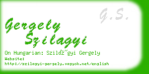 gergely szilagyi business card